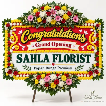 Papan Bunga Ucapan Selamat Tuminting